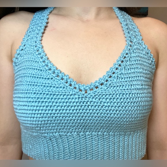 Baby Blue Crop Top - Picture 5 of 5